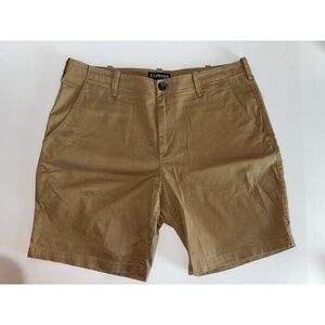 Express Men's‎ Shorts, Size 32, Regular Fit, Flat Front, Khaki